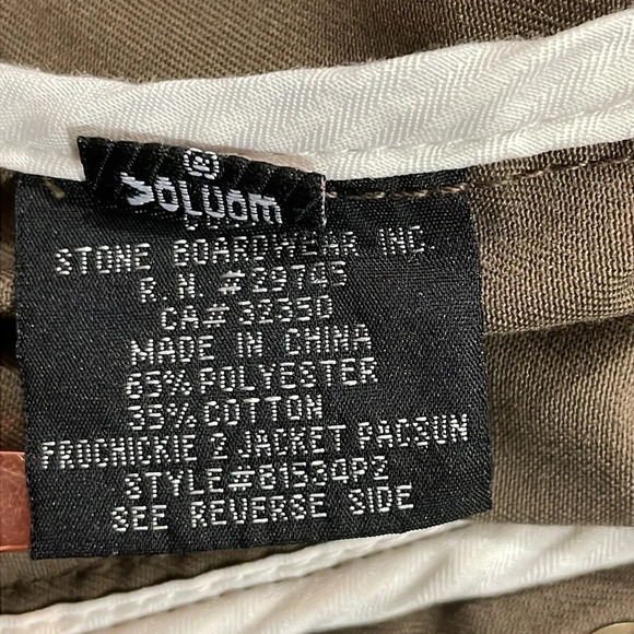 NWOT Volcom Women's Frochickie 2 Lovin Phoebe Brown Zip Up Canvas Moto Jacket XL - Picture 11 of 16